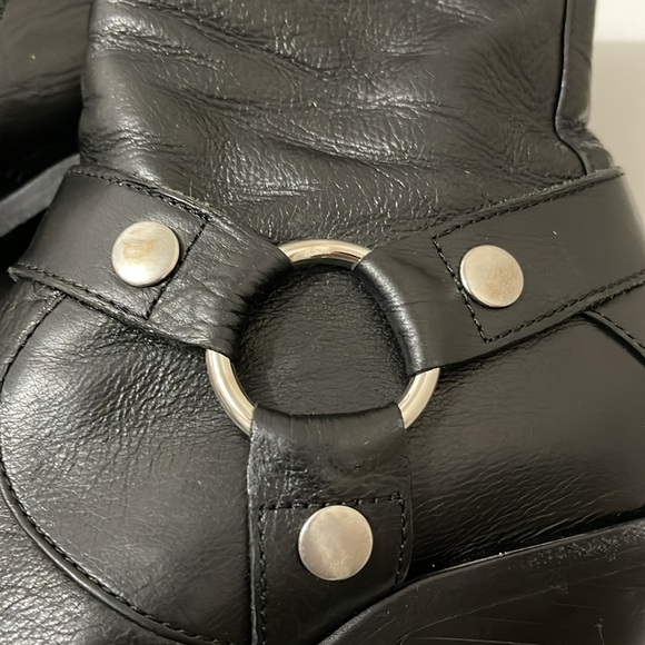 Anine Bing Nash Black Leather Boots Size 39 - Picture 8 of 11